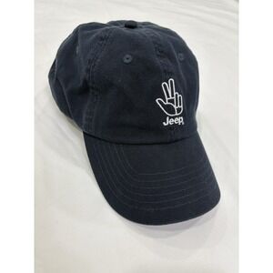 Jeep Wave Hat Navy Blue Baseball Cap Embroidered Logo Jeep Official Licensed New